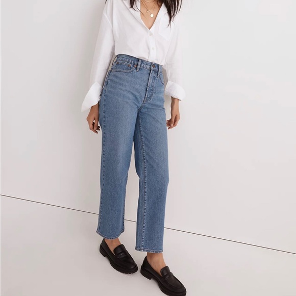 Madewell The Perfect Vintage Wide-Leg Crop Jean Knoxville Wash Size 26 - Picture 3 of 12